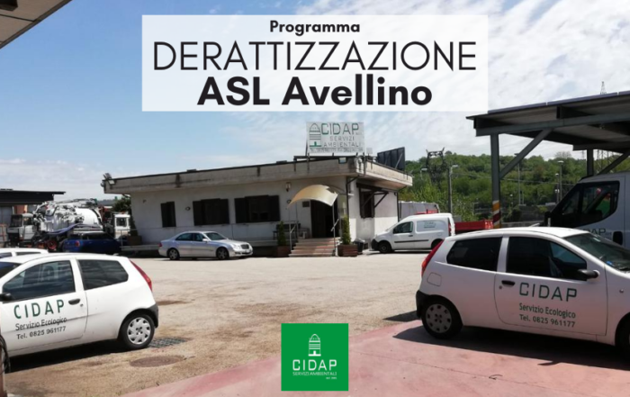 Programma derattizzazione Asl Avellino Luglio 2020