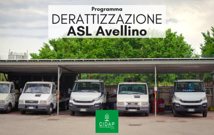 Programma derattizzazione ASL Avellino settembre/ottobre 2020