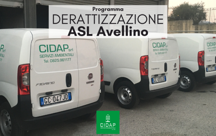 Programma derattizzazione ASL Avellino aprile 2021