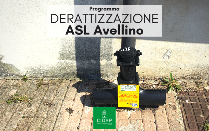 Programma derattizzazione ASL Avellino maggio 2021