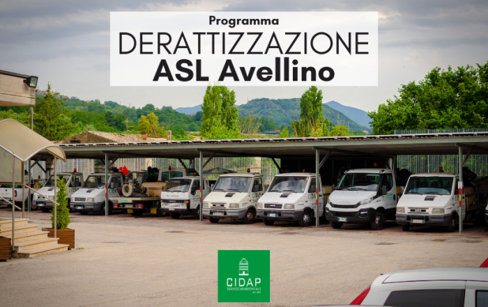 Programma derattizzazione ASL Avellino luglio/agosto 2021