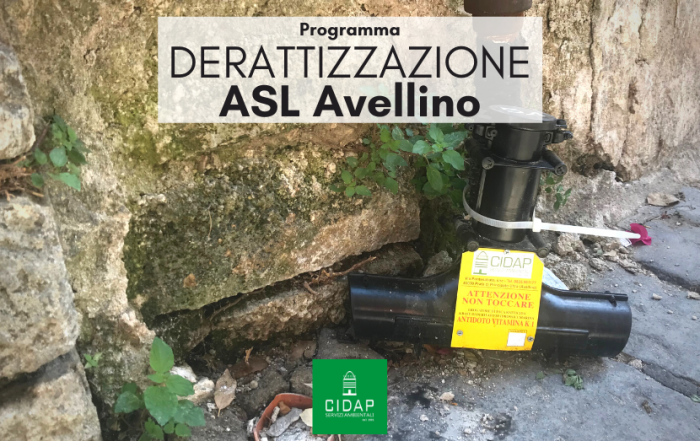 Programma derattizzazione ASL Avellino ottobre/novembre 2021