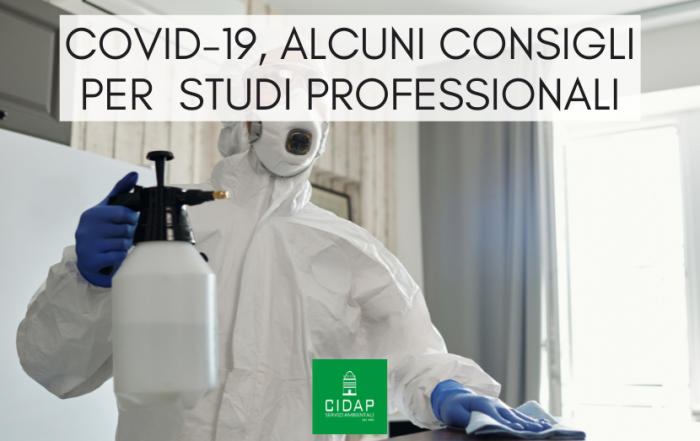 Covid-19: prodotti per lavorare in sicurezza in studi professionali