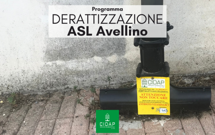 Programma derattizzazione ASL Avellino maggio/giugno 2022