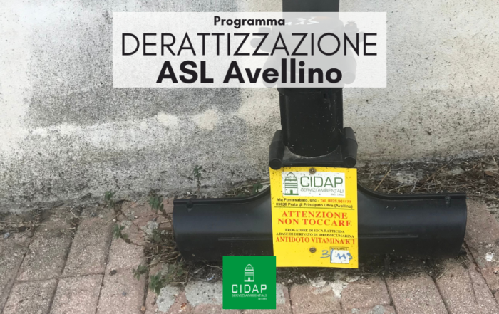 Programma derattizzazione ASL Avellino Maggio 2023