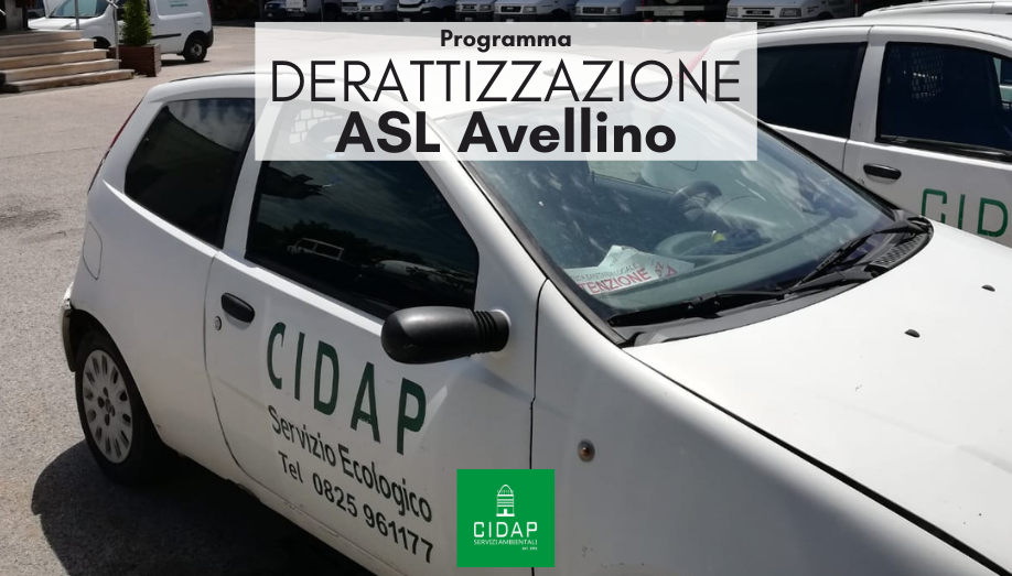 Programma derattizzazione ASL Avellino Settembre 2023