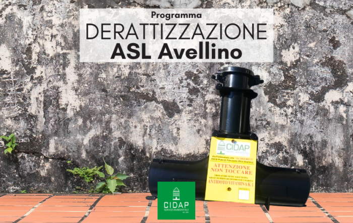 Programma derattizzazione ASL Avellino marzo 2024