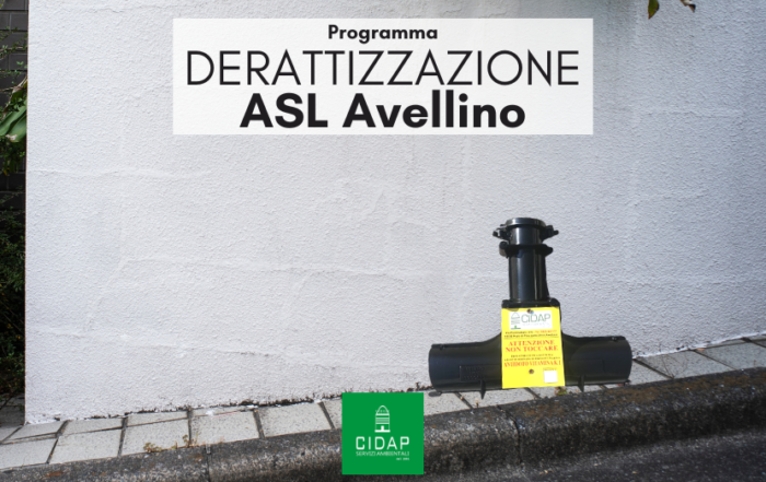 Programma derattizzazione ASL Avellino maggio 2024